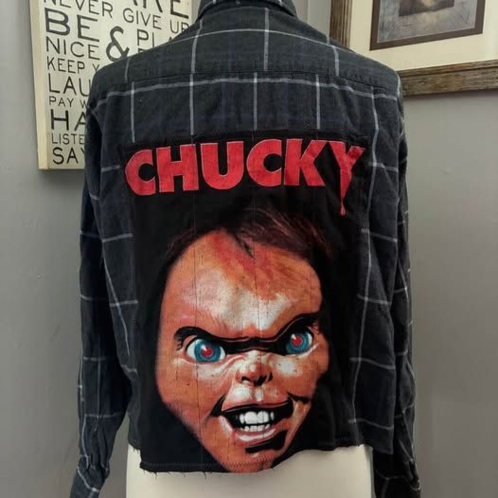 Chucky up cycled flannel